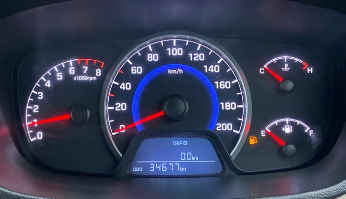 2014 Hyundai Grand i10 ASTA 1.2 (O) VTVT, Petrol, Manual, 34,730 km, Odometer Image