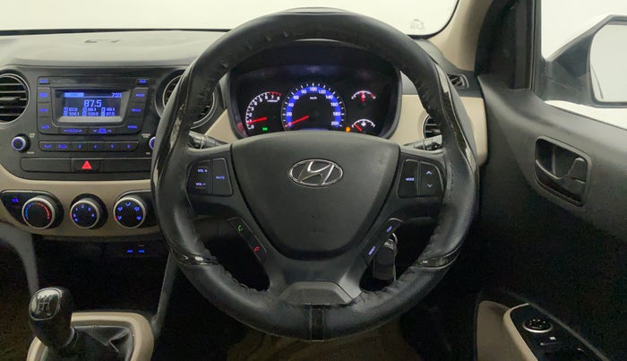 2017 Hyundai Xcent E+, CNG, Manual, 70,800 km, Steering Wheel Close Up