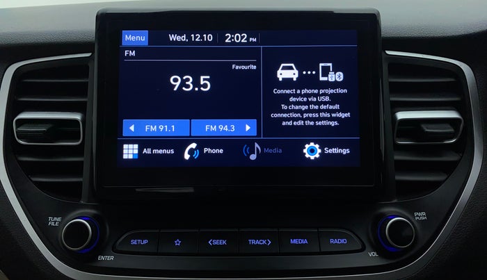 2020 Hyundai Verna S 1.5 PETROL MT, Petrol, Manual, 46,475 km, Infotainment System