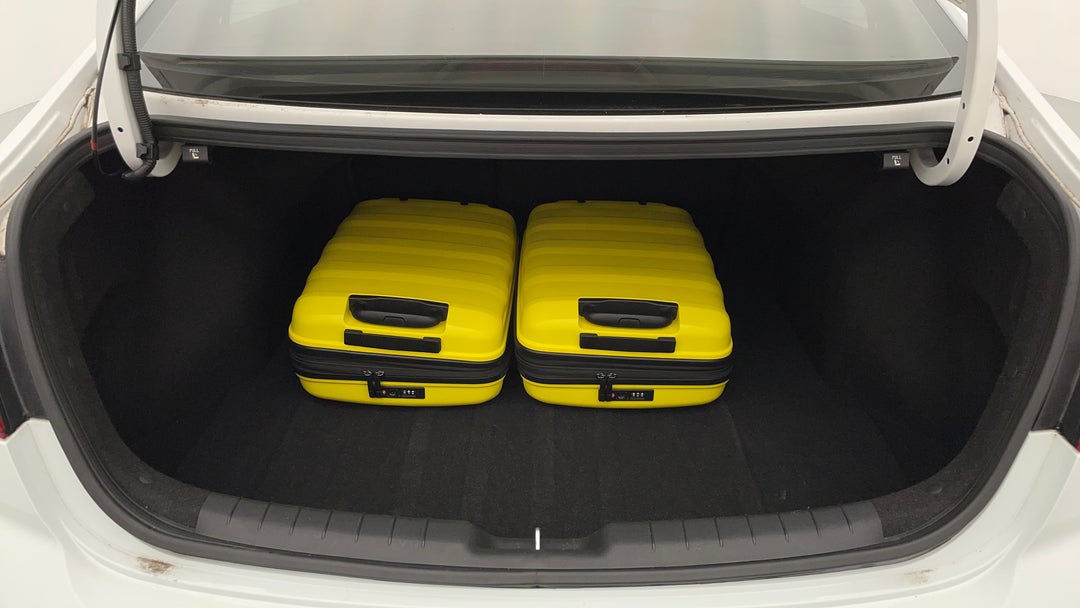 Boot Inside View with Luggage