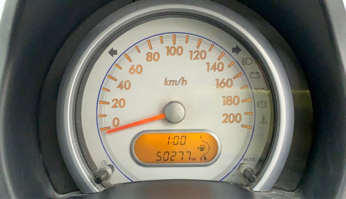 2010 Maruti Ritz LXI, Petrol, Manual, 50,387 km, Odometer Image