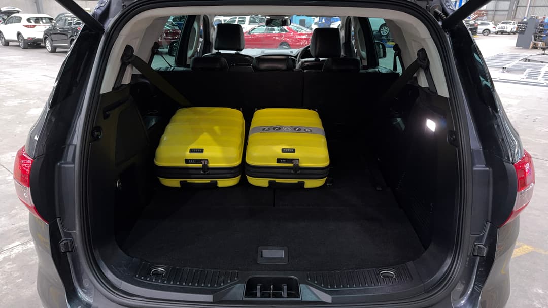 2020 Ford Everest Trend (4WD 7 Seat), Automatic, 71831 km, Boot Inside View with Luggage
