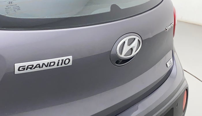 2019 Hyundai Grand i10 SPORTZ 1.2 KAPPA VTVT, CNG, Manual, 44,726 km, Dicky (Boot door) - Slightly dented