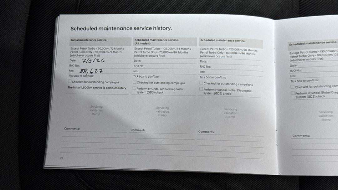 2022 Hyundai Tucson (FWD), Automatic, 88684 km, Service History