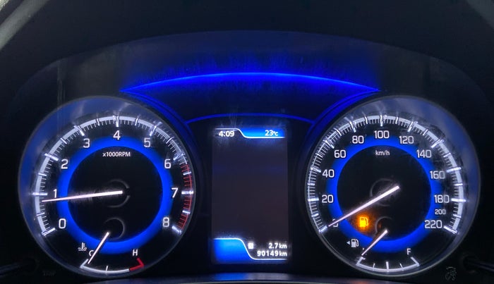 2019 Toyota Glanza V, Petrol, Manual, 90,148 km, Odometer Image