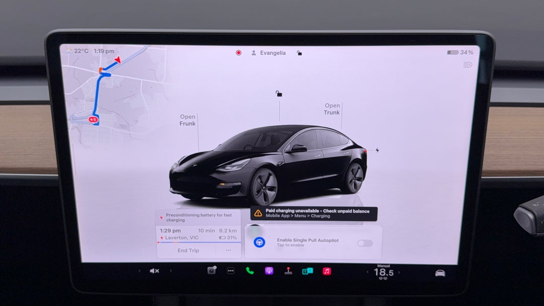 2023 Tesla Model 3 Rear-wheel Drive, Automatic, 38646 km, Infotainment System