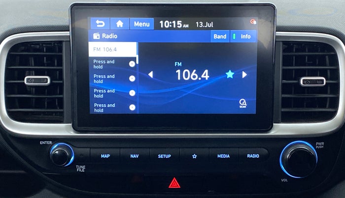 2019 Hyundai VENUE 1.0L Turbo GDI SX(O) MT, Petrol, Manual, 12,815 km, Infotainment System