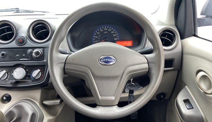 2014 Datsun Go T, Petrol, Manual, 22,453 km, Steering Wheel Close Up