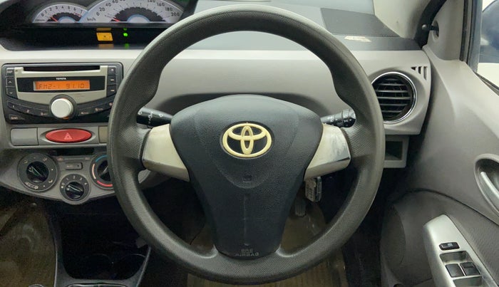 2011 Toyota Etios V, Petrol, Manual, 66,746 km, Steering Wheel Close Up