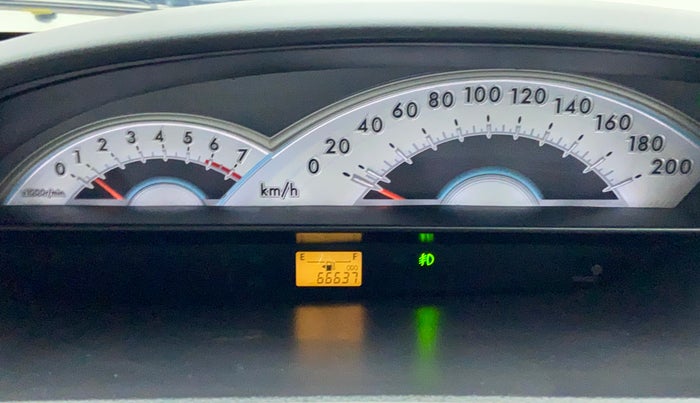 2011 Toyota Etios V, Petrol, Manual, 66,746 km, Odometer Image