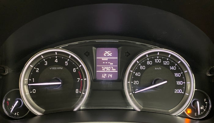 2016 Maruti Ciaz ZXI, Petrol, Manual, 72,907 km, Odometer Image