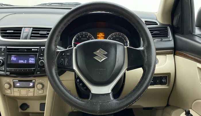 2015 Maruti Swift Dzire ZXI, Petrol, Manual, 82,106 km, Steering Wheel Close Up