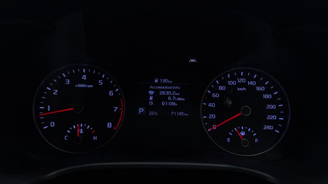 2019 Kia Cerato S, Automatic, 71145 km, Odometer View