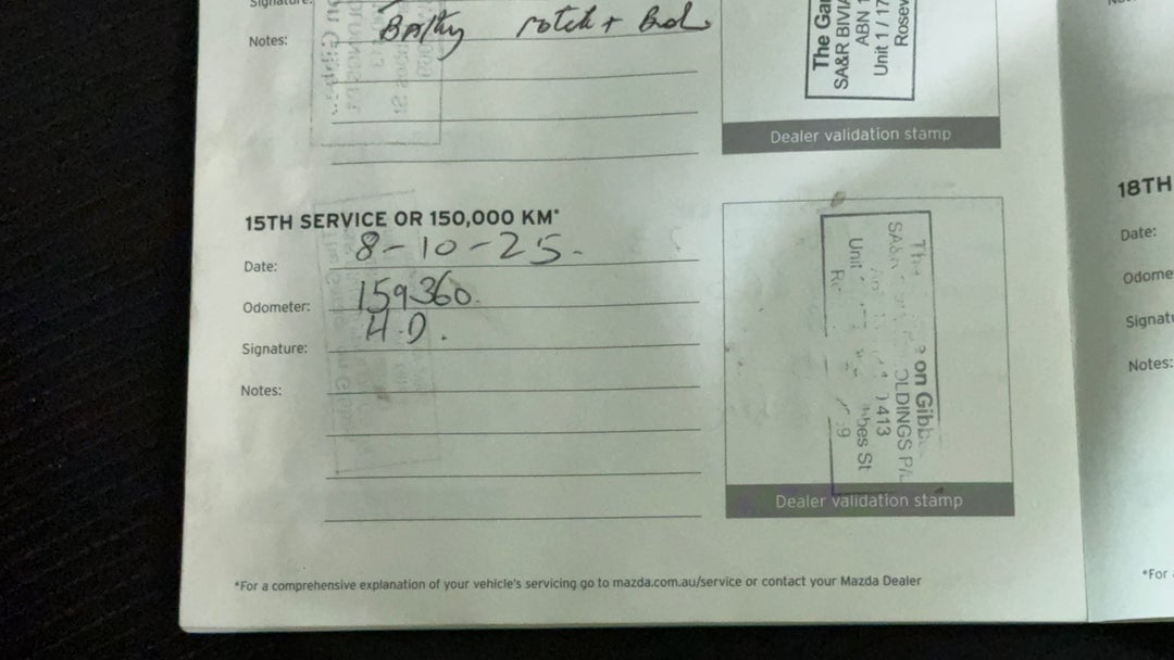 2016 Mazda CX-9 Sport (FWD), Automatic, 161266 km, Service History