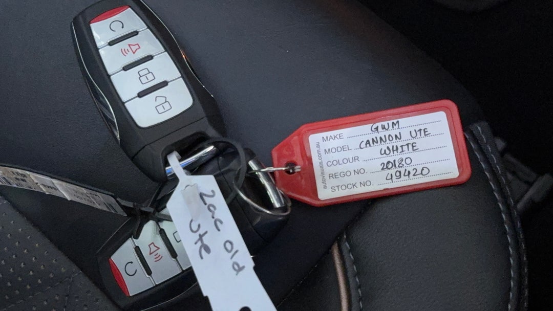 2021 GWM Ute Cannon-X (4x4), Automatic, 72365 km, Key Close-up