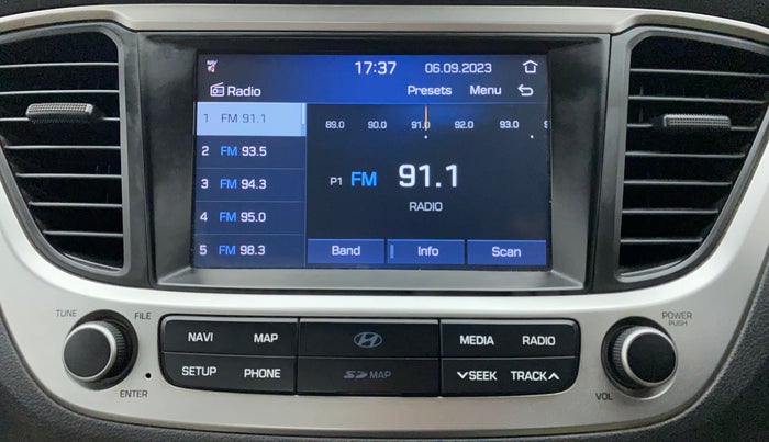 2018 Hyundai Verna 1.6 CRDI SX + AT, Diesel, Automatic, 98,660 km, Infotainment System