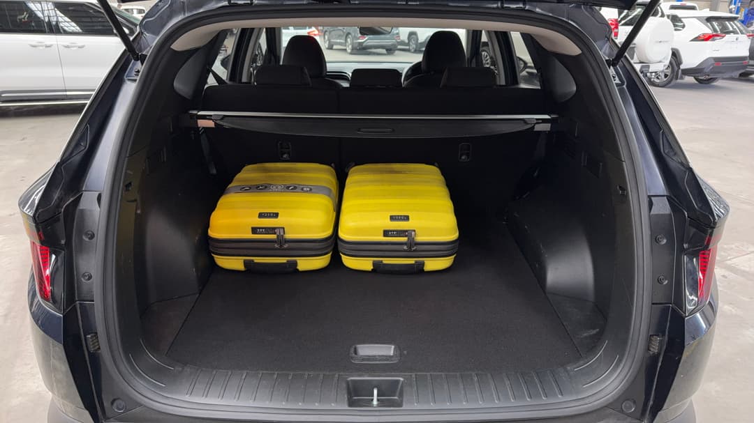 2023 Hyundai Tucson (FWD), Automatic, 74492 km, Boot Inside View with Luggage