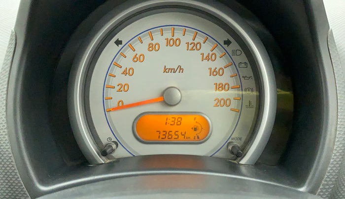 2010 Maruti Ritz LXI, Petrol, Manual, 73,654 km, Odometer Image