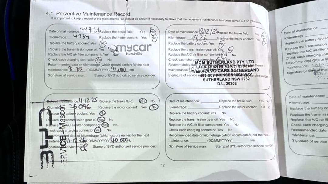 2023 Byd Seal Premium, Automatic, 38557 km, Service History