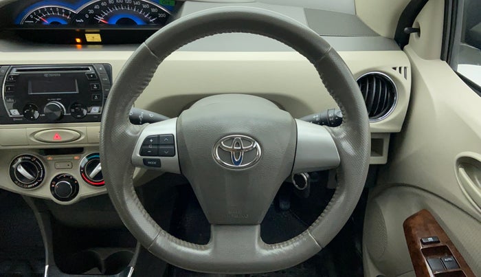 2014 Toyota Etios V, Petrol, Manual, 13,919 km, Steering Wheel Close Up