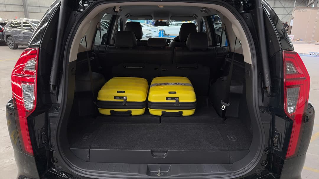 2023 Mitsubishi Pajero Sport Exceed (4WD) 7 Seat, Automatic, 22845 km, Boot Inside View with Luggage