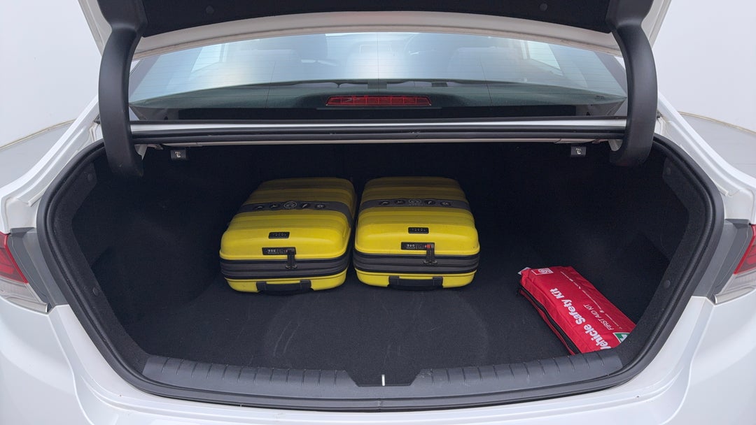 Boot Inside View with Luggage