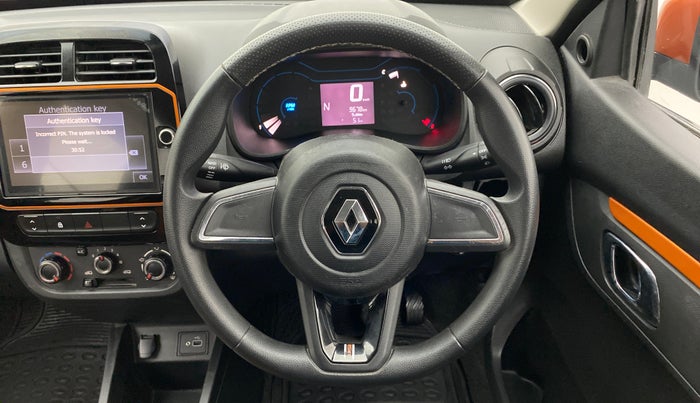 2020 Renault Kwid CLIMBER 1.0 AMT (O), Petrol, Automatic, 9,676 km, Steering Wheel Close Up