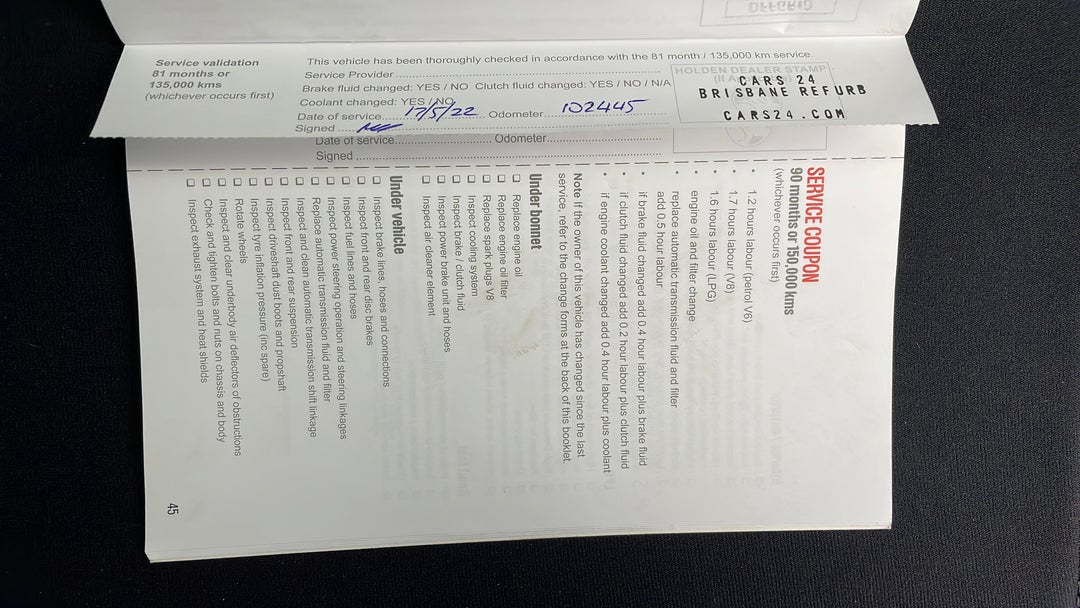 2015 Holden Ute Sv6 Storm, Automatic, 102446 km, Service History