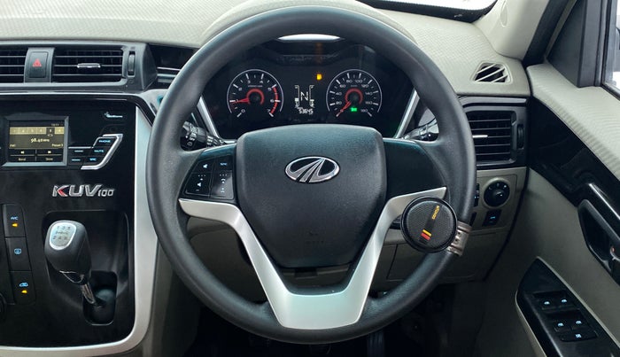 2016 Mahindra Kuv100 K8 D 6 STR, Diesel, Manual, 53,681 km, Steering Wheel Close Up