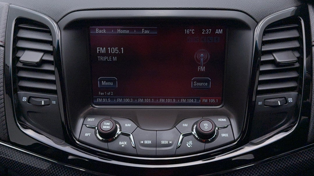 2016 Holden Commodore Sv6 Black Edition, Automatic, 144043 km, Infotainment System