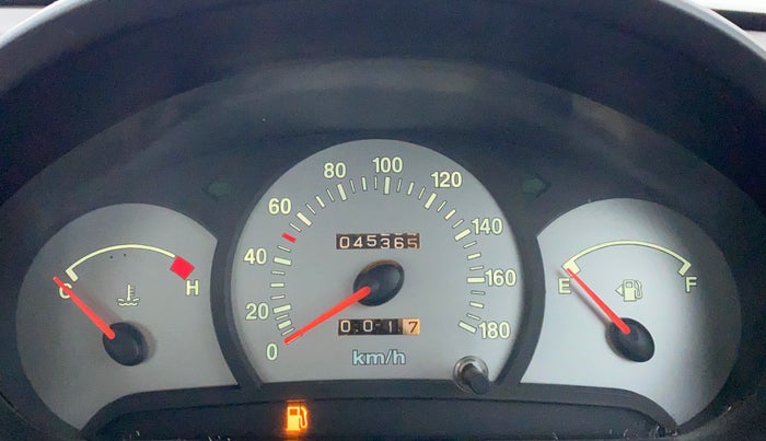 2012 Hyundai Santro Xing GLS, Petrol, Manual, 45,451 km, Odometer Image
