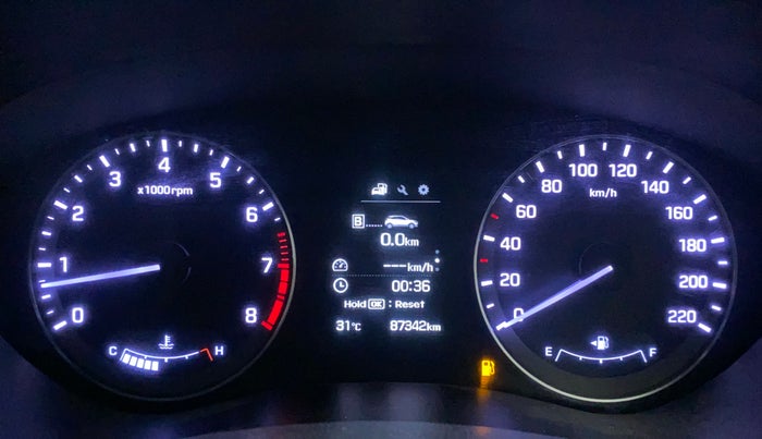 2017 Hyundai Elite i20 ASTA 1.2 (O), Petrol, Manual, 87,384 km, Odometer Image