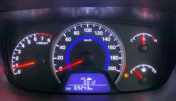 2016 Hyundai Grand i10 SPORTZ 1.2 KAPPA VTVT, Petrol, Manual, 69,242 km, Odometer Image