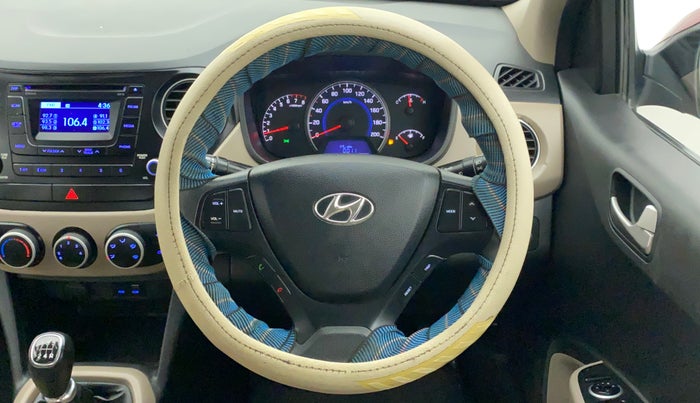 2016 Hyundai Grand i10 SPORTZ 1.2 KAPPA VTVT, Petrol, Manual, 69,242 km, Steering Wheel Close Up