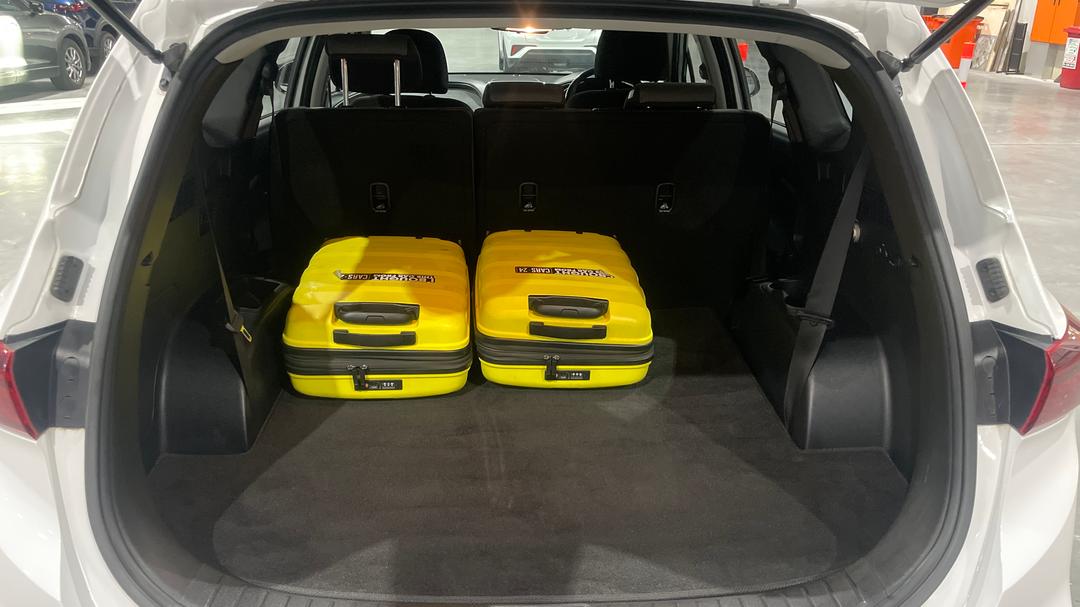 2019 Hyundai Santa Fe Active Crdi (AWD), Automatic, 127952 km, Boot Inside View with Luggage