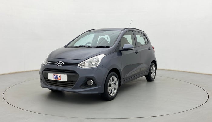2015 Hyundai Grand i10 SPORTZ 1.2 KAPPA VTVT, Petrol, Manual, 63,253 km, Left Front Diagonal