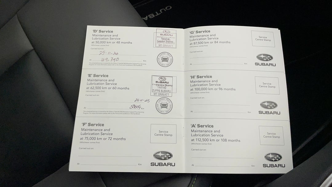 2021 Subaru Outback AWD Sport, Automatic, 60793 km, Service History