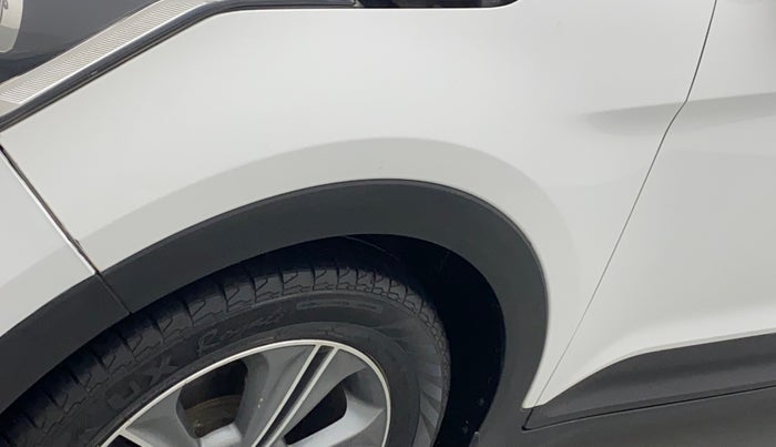 2017 Hyundai Creta SX PLUS AT 1.6 DIESEL, Diesel, Automatic, 1,11,294 km, Left fender - Slightly dented