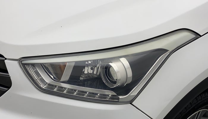 2017 Hyundai Creta SX PLUS AT 1.6 DIESEL, Diesel, Automatic, 1,11,294 km, Left headlight - Minor scratches
