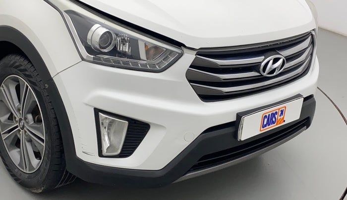 2017 Hyundai Creta SX PLUS AT 1.6 DIESEL, Diesel, Automatic, 1,11,294 km, Front bumper - Paint has minor damage