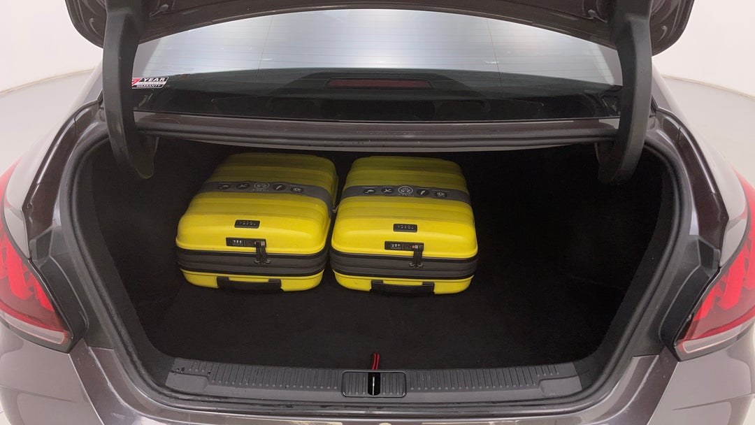 Boot Inside View with Luggage