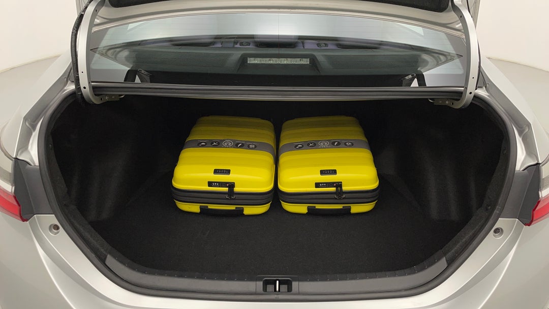 Boot Inside View with Luggage