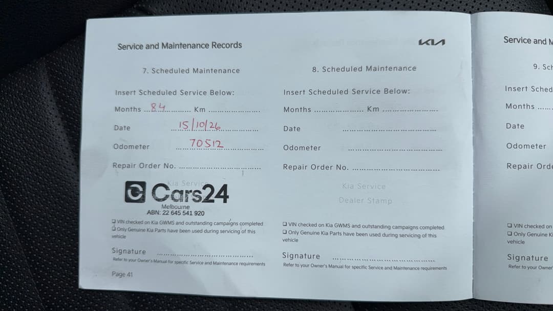 2023 Kia Cerato Gt, Automatic, 70514 km, Service History