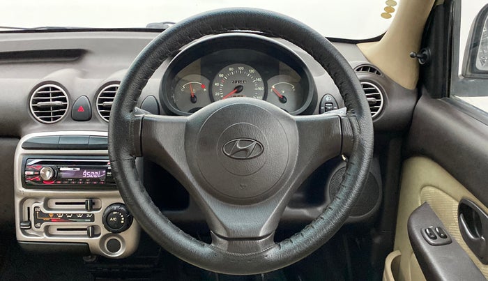 2010 Hyundai Santro Xing GLS, Petrol, Manual, 14,298 km, Steering Wheel Close Up