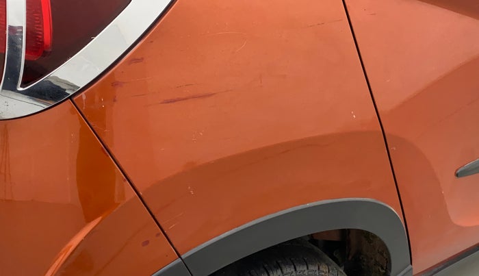 2017 Mahindra Kuv100 K4 PLUS 6 STR, Petrol, Manual, 48,517 km, Right quarter panel - Minor scratches
