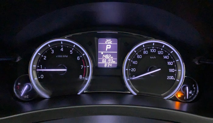 2018 Maruti Ciaz ZETA 1.4  AT PETROL, Petrol, Automatic, 66,344 km, Odometer Image