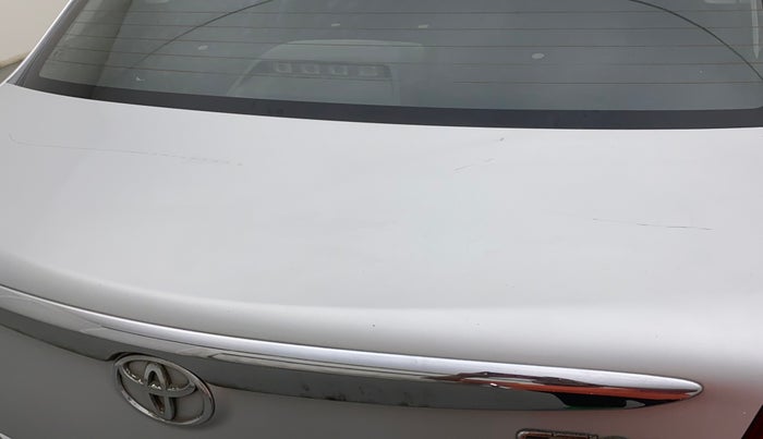 2011 Toyota Etios VX, Petrol, Manual, 27,017 km, Dicky (Boot door) - Minor scratches