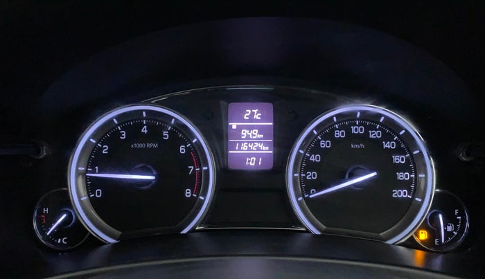 2015 Maruti Ciaz ZXI, Petrol, Manual, 1,16,424 km, Odometer Image