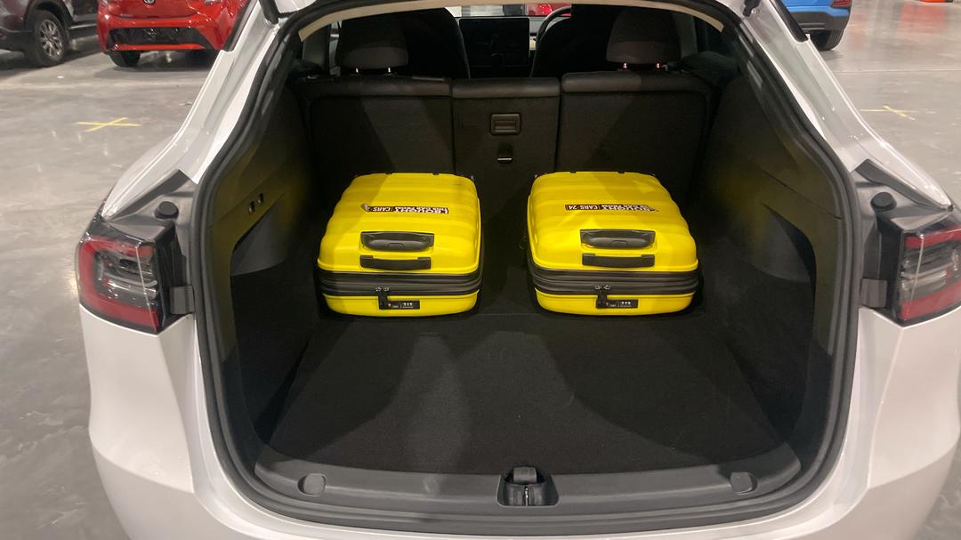 2022 Tesla Model Y Rear-wheel Drive, Automatic, 63751 km, Boot Inside View with Luggage