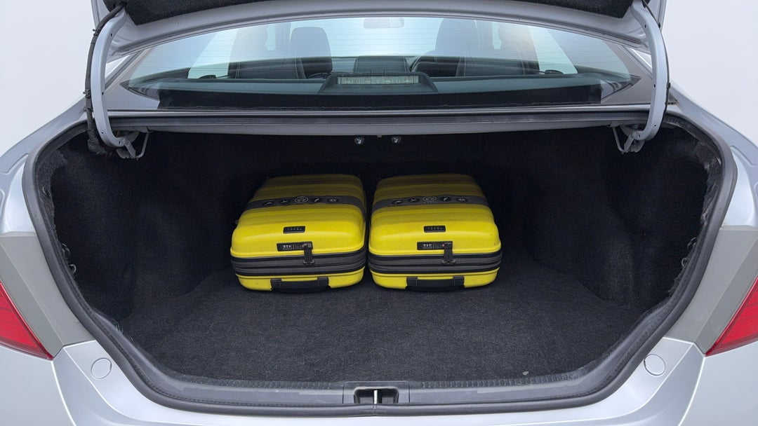 Boot Inside View with Luggage